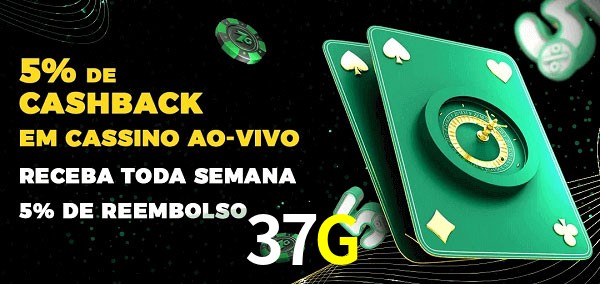 Promoções do cassino ao Vivo 37G